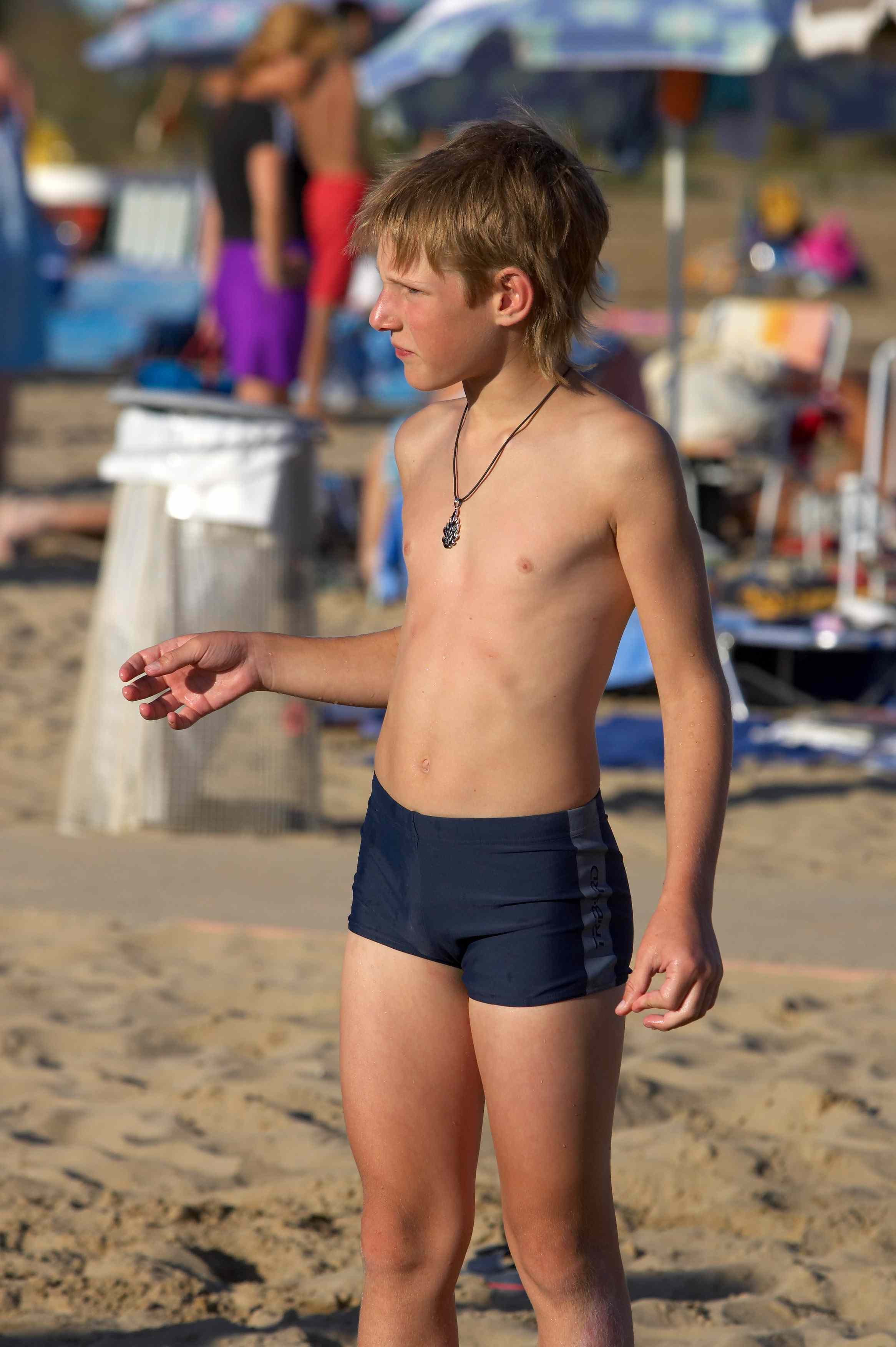Boy in beach 