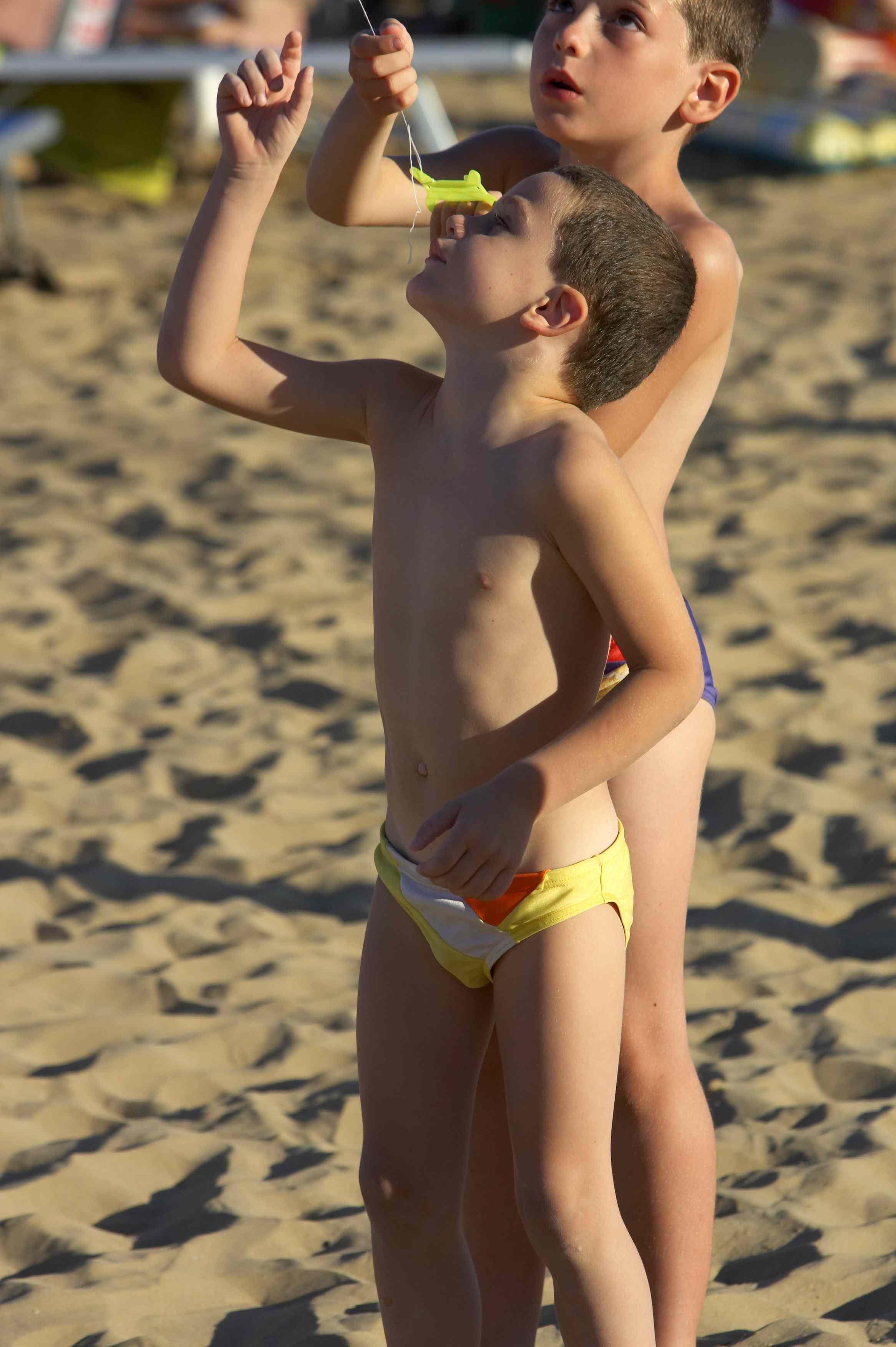 Boy in beach 