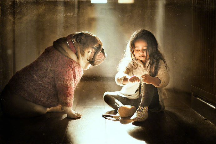 摄影师 Sujata Setia 镜头下的女儿和狗狗 